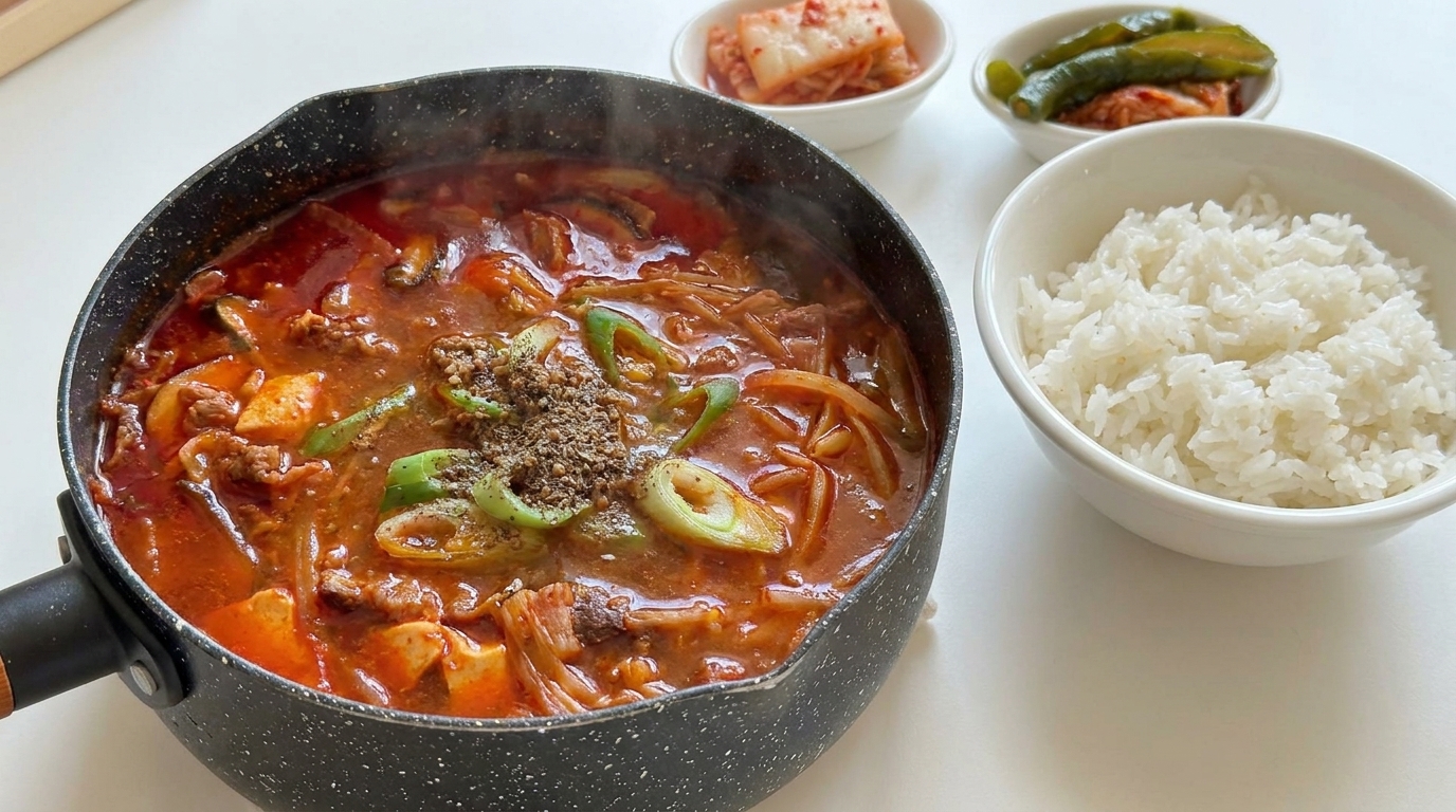Estofado Coreano de Ternera con Doenjang (Doenjang-jjigae)