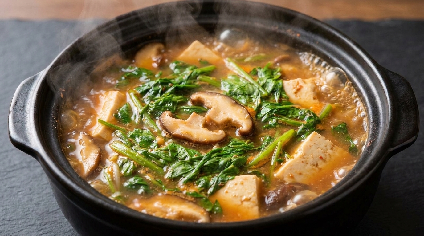 Estofado Coreano de Pasta de Soja (Doenjang-jjigae)
