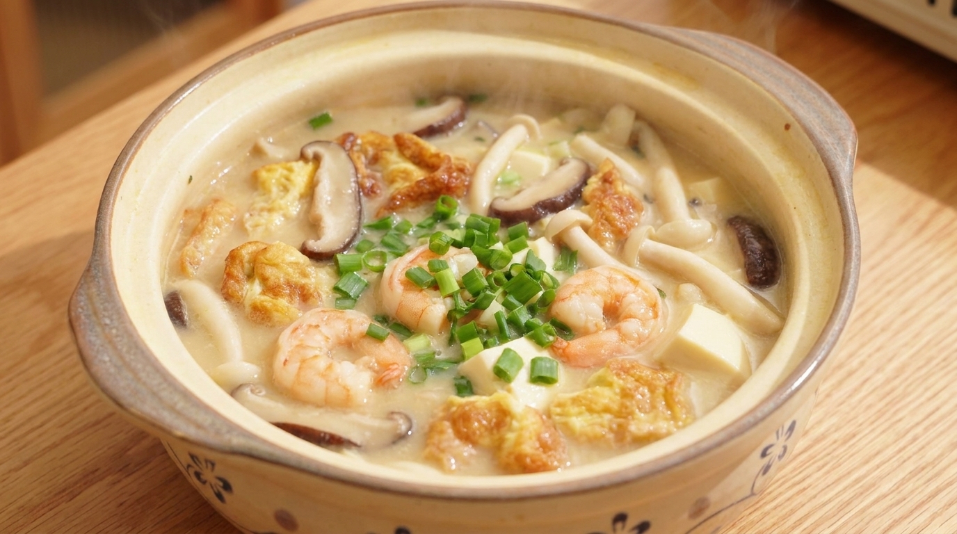 Sopa de Champiñones Tres Frescuras (三鲜菌菇汤)