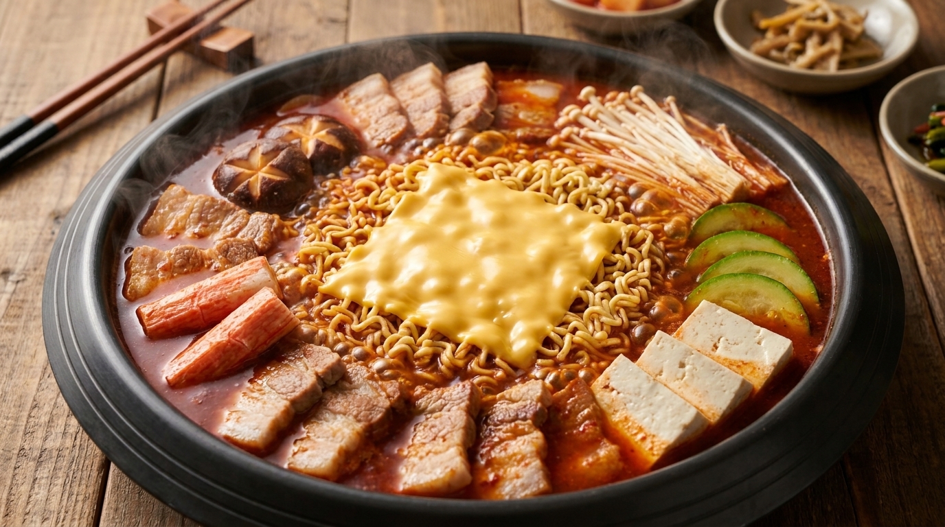 Budae Jjigae: El Auténtico Guiso Coreano del Ejército