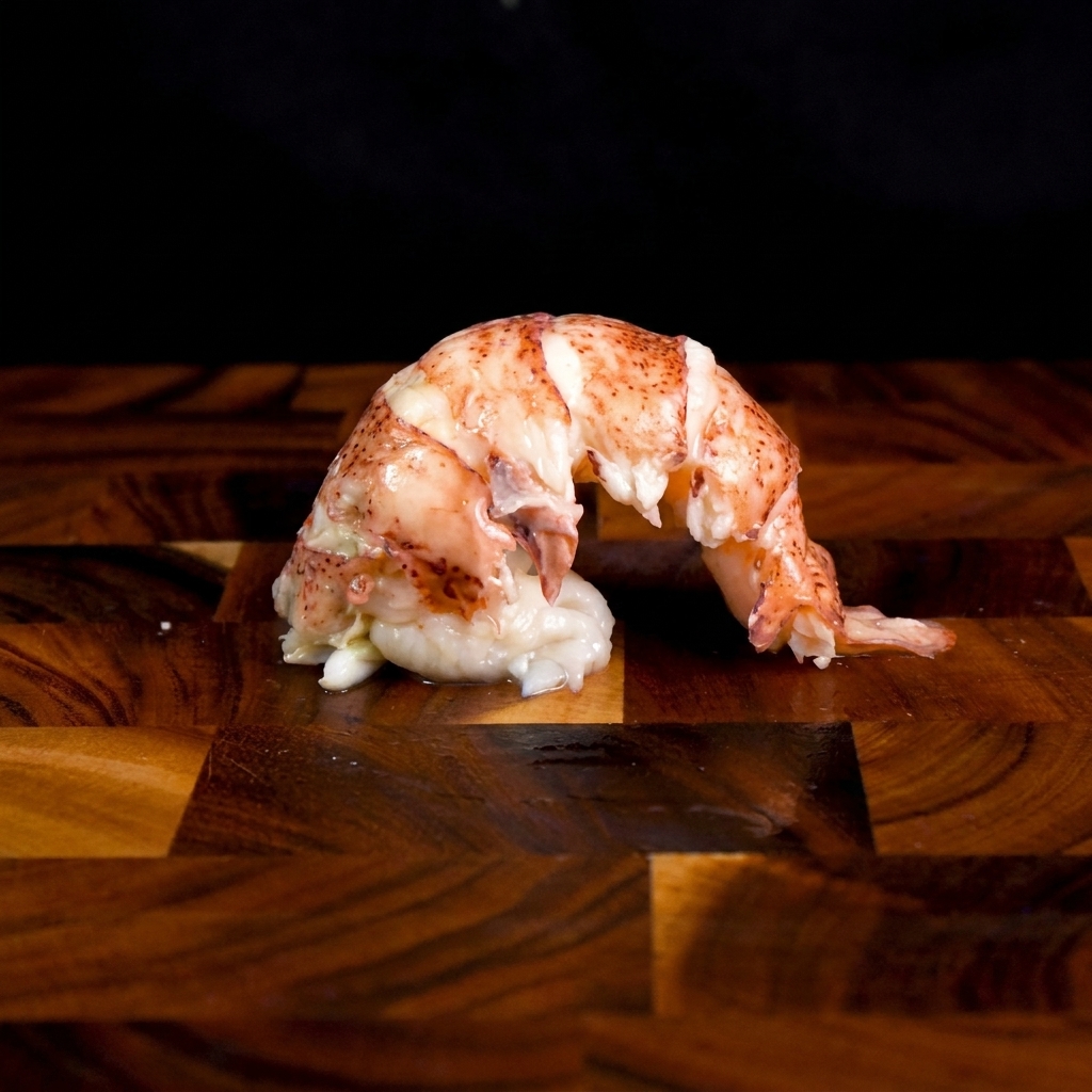 Cáscaras de bogavante siendo salteadas en una olla caliente, liberando aceites aromáticos.