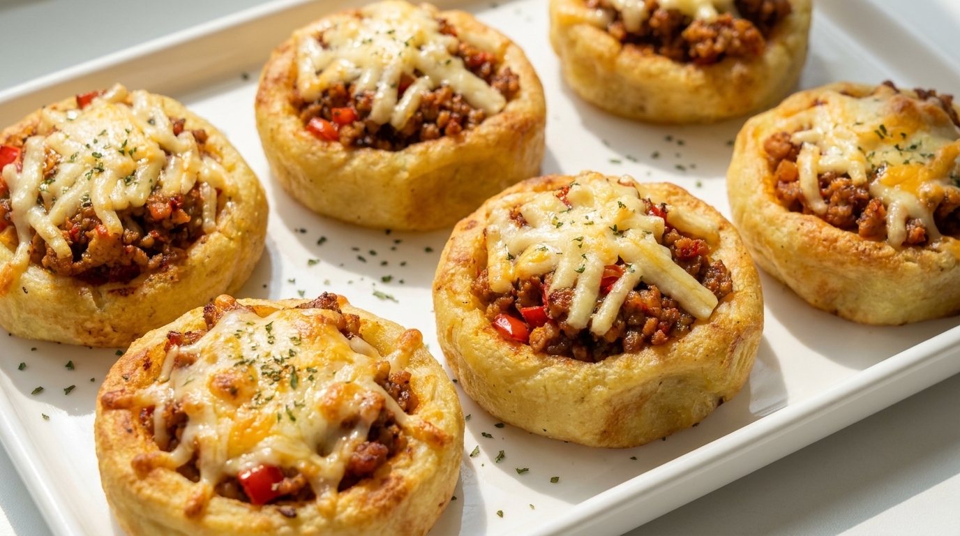 Tartaletas de Patata con Pollo y Trufa Negra