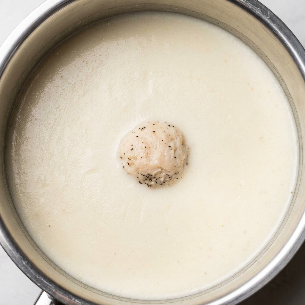 Medallones finos de pechuga de pollo perfectamente cocidos dispuestos ordenadamente en una tabla de cortar.