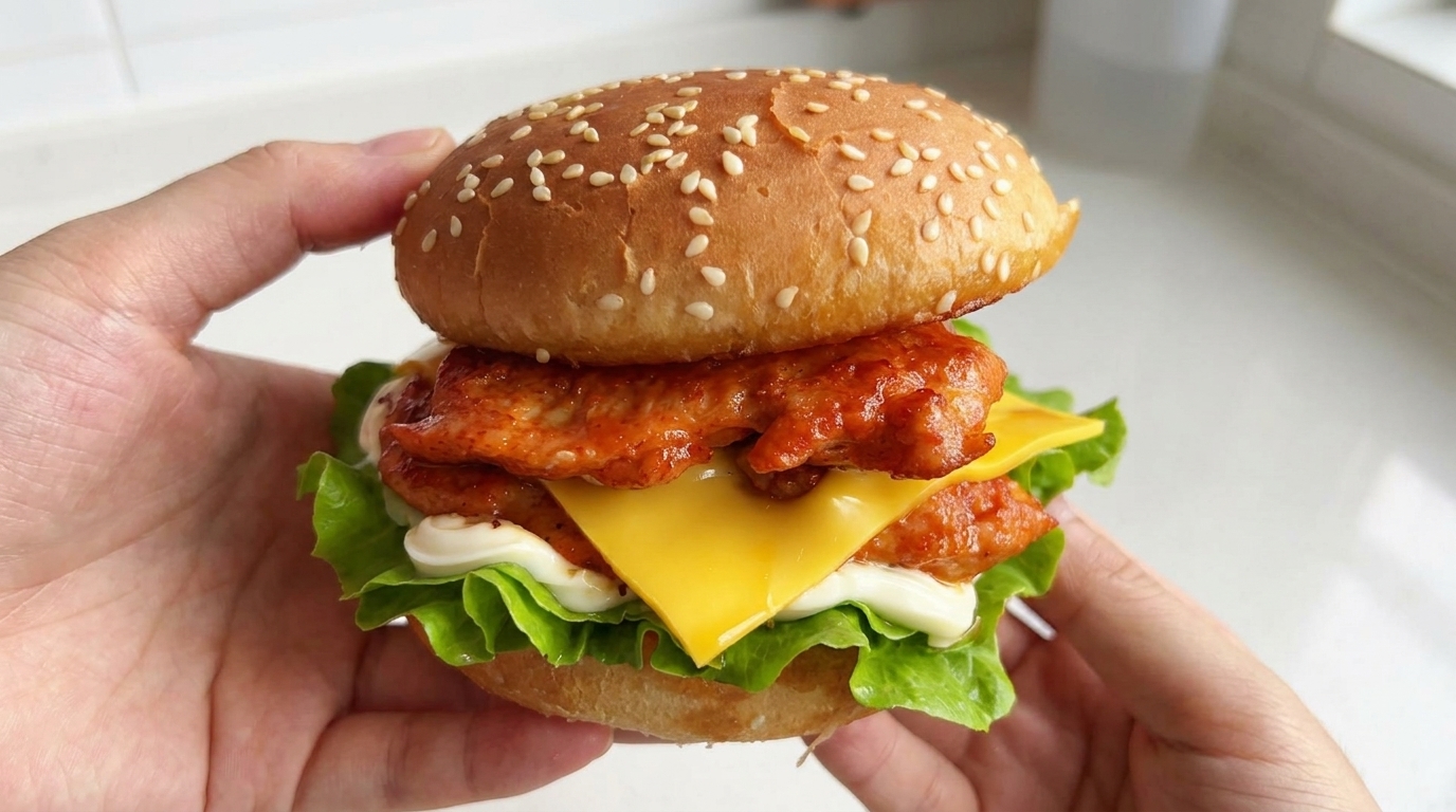 Hamburguesa de Pollo Orleans Casera