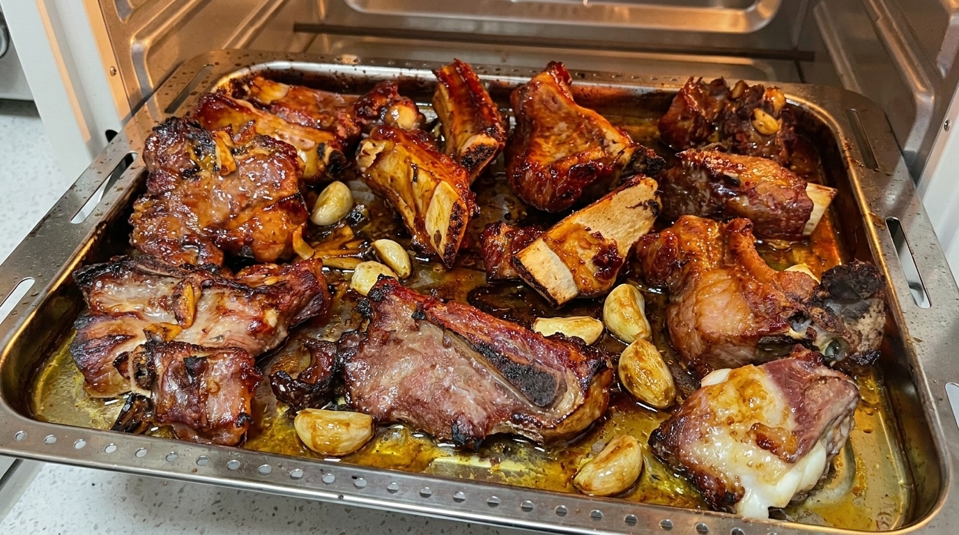 Costillas de Cerdo al Horno Glaseadas con Miel