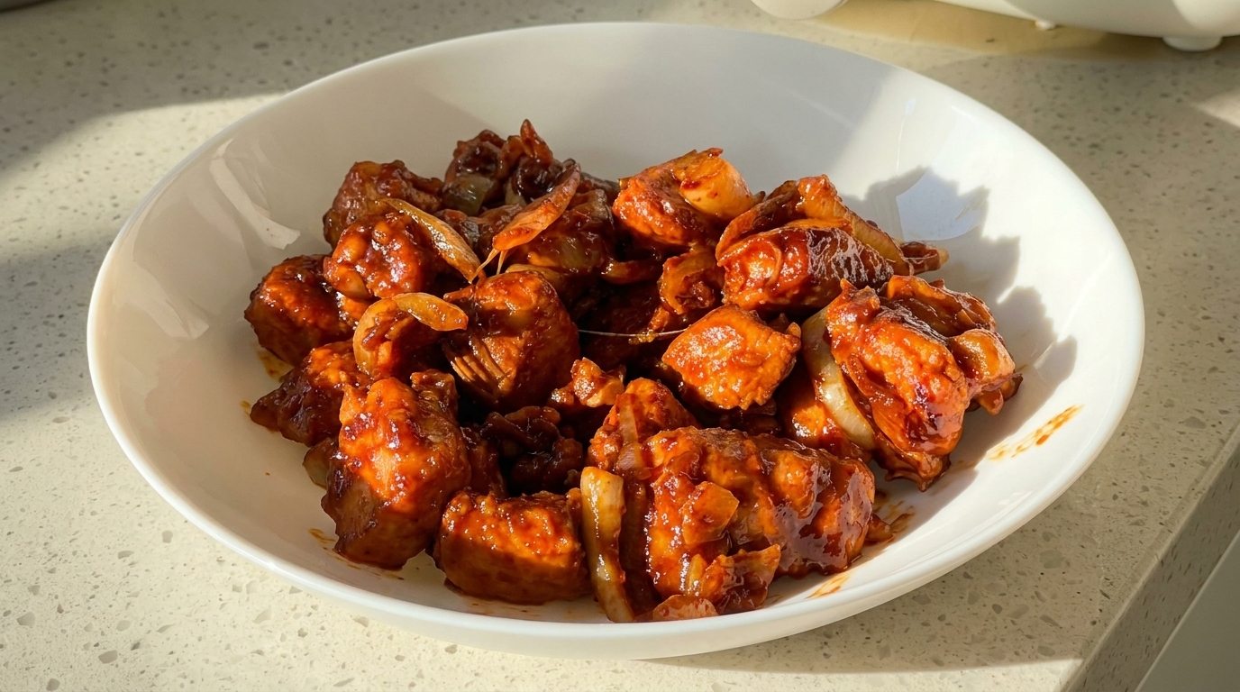 Pechuga de Pollo Picante Estilo Coreano