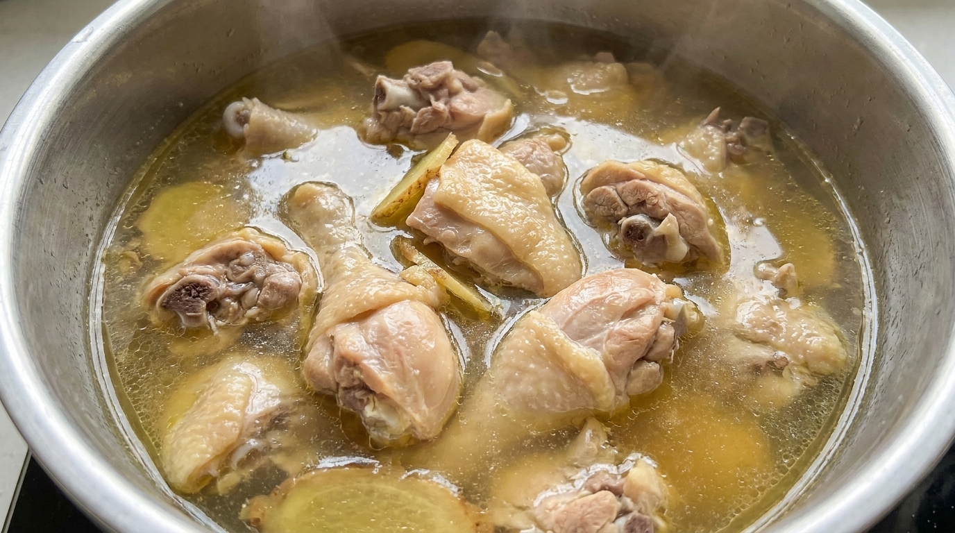 Sopa Aromática de Pollo con Jengibre de la Arena