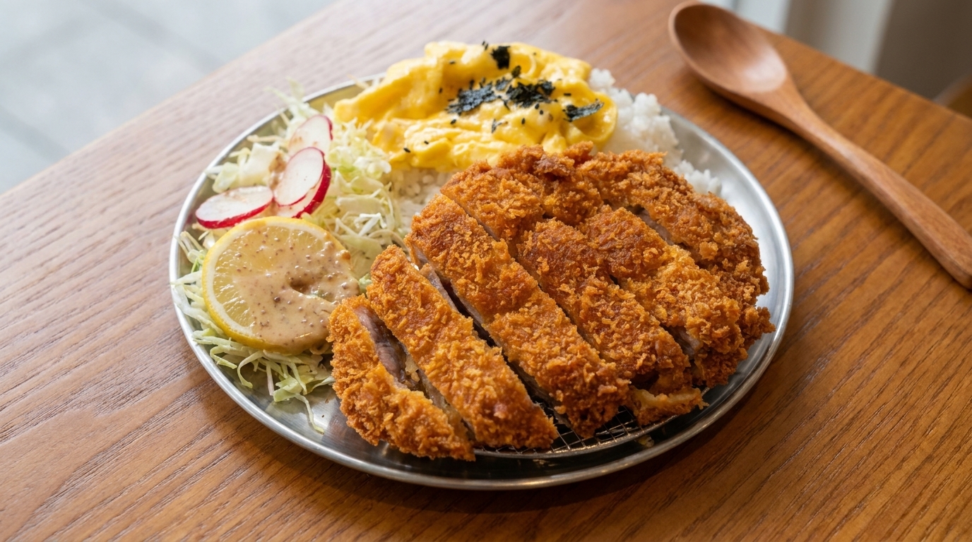 Tonkatsu (Chuleta de cerdo empanizada japonesa)