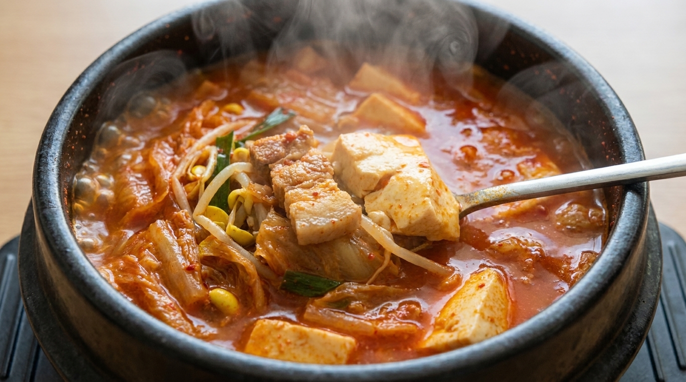 Estofado de Panceta y Kimchi (Kimchi Jjigae)