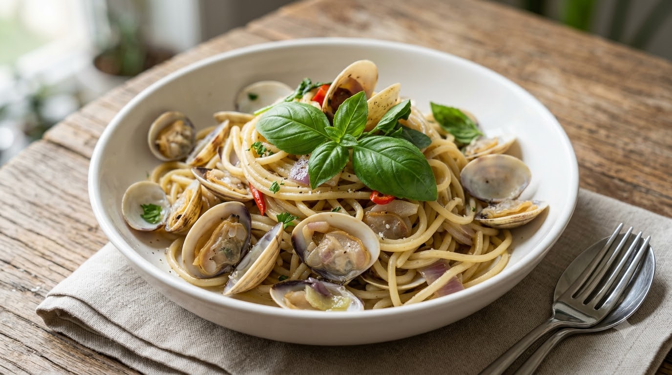 Espaguetis con Almejas Clásicos (Spaghetti alle Vongole)