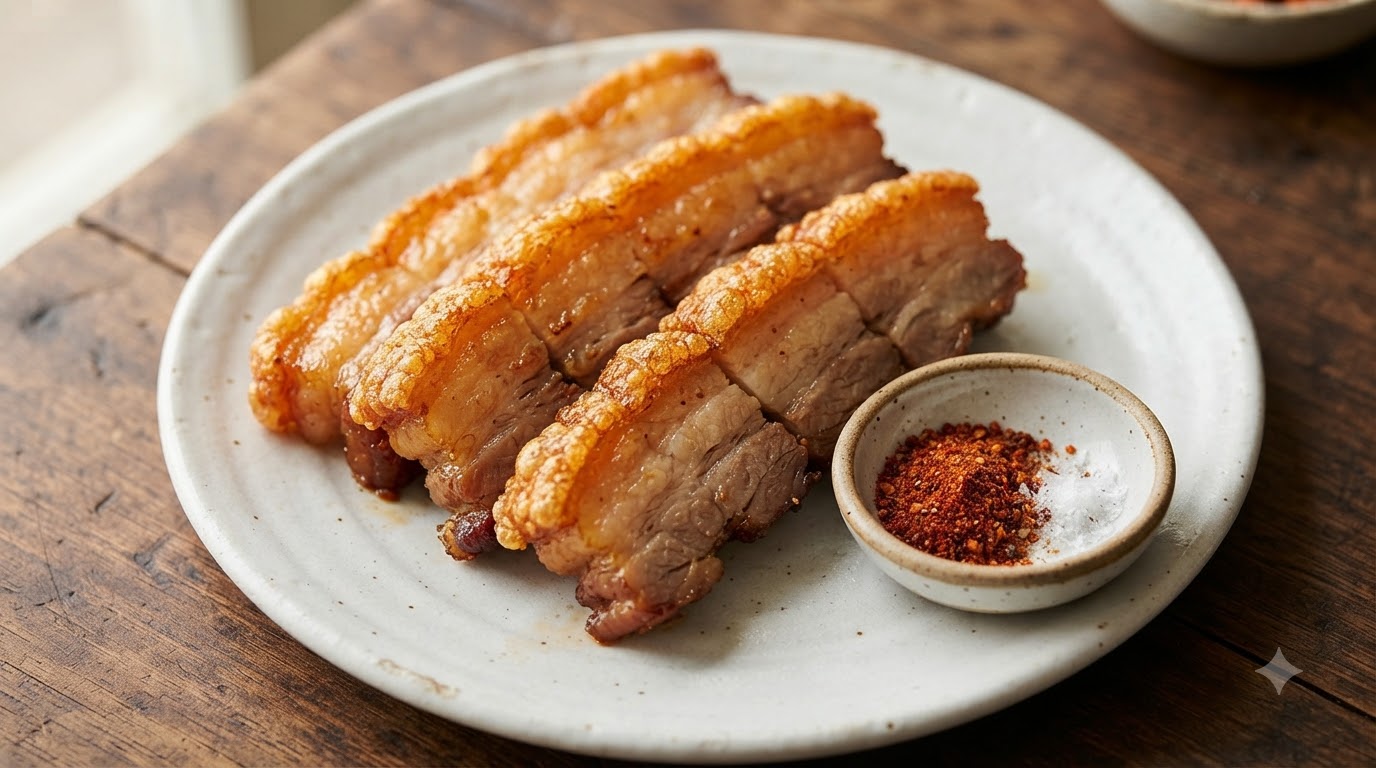 Panceta de Cerdo Crujiente en Air Fryer