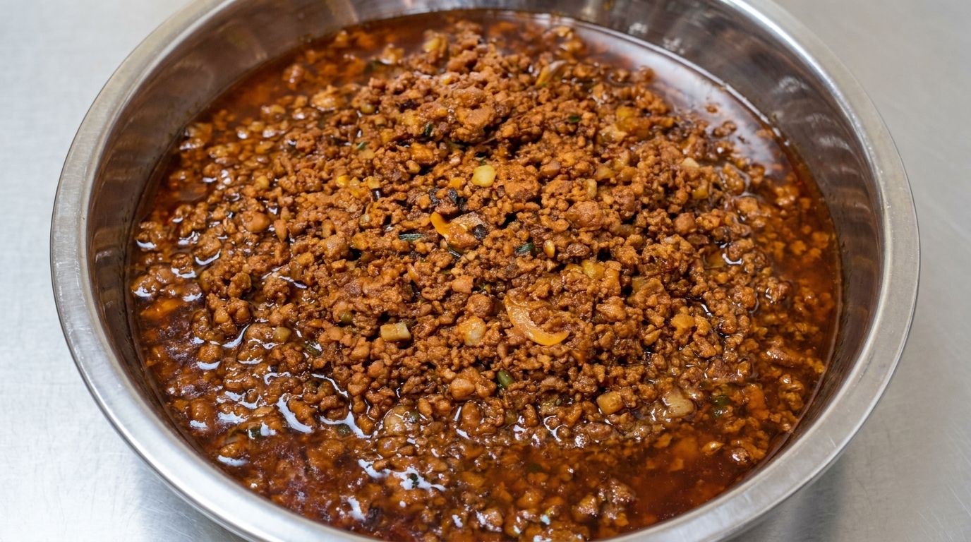 Auténtica salsa china de carne frita (Zha Jiang)