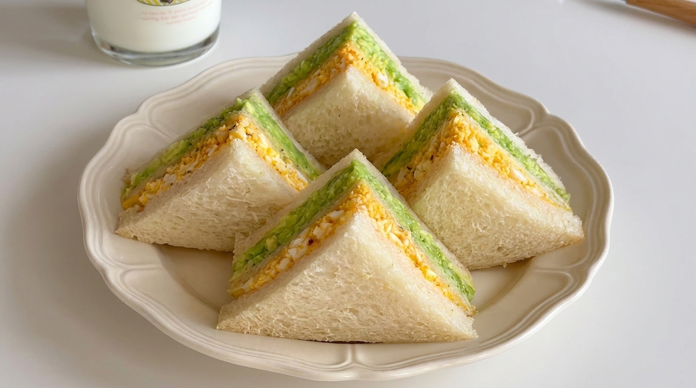 Sándwich Cremoso de Ensalada de Huevo y Aguacate