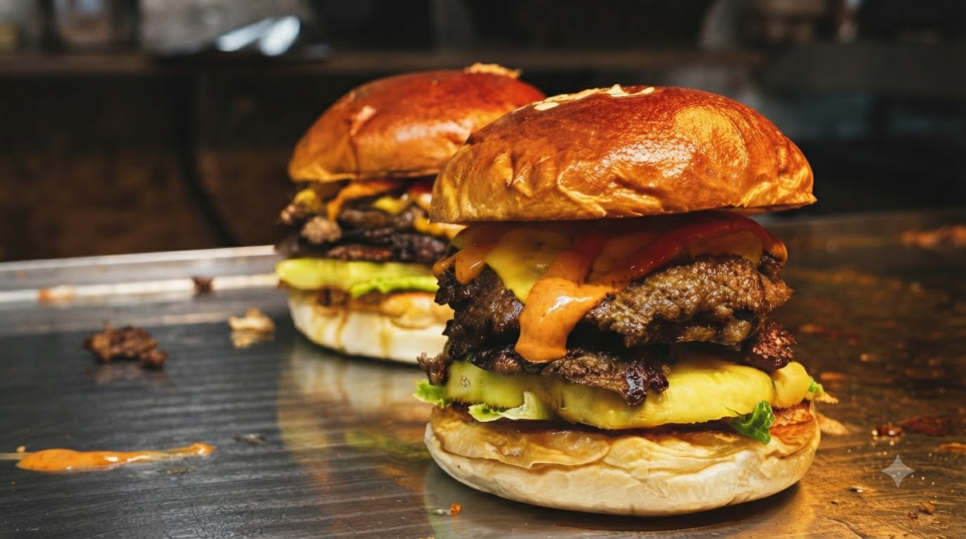 Hamburguesa Smash Americana Clásica