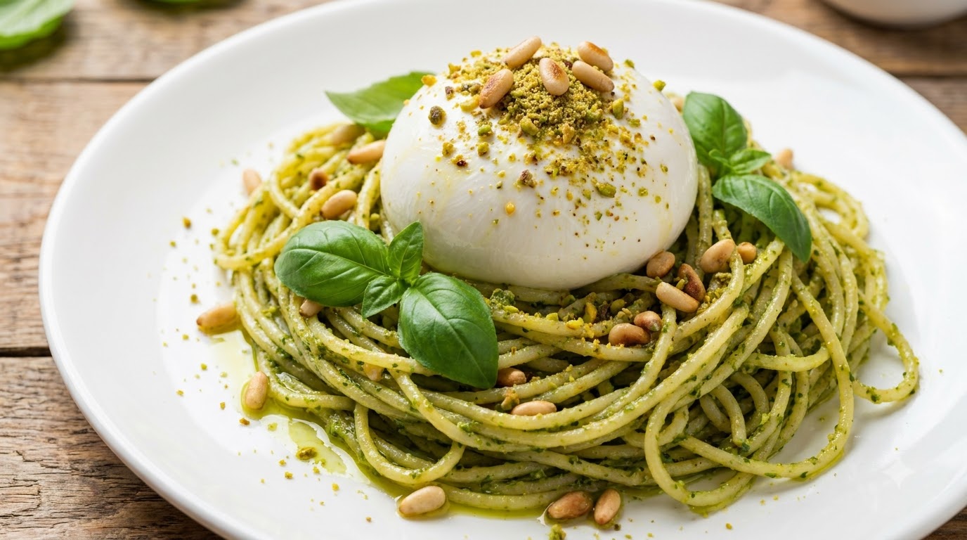 Pesto a la Genovesa Clásico con Burrata