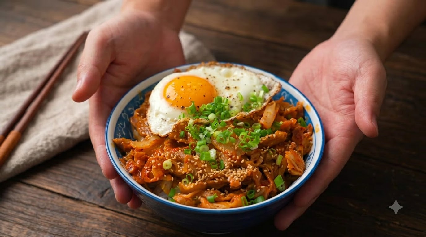 Donburi de Cerdo con Kimchi