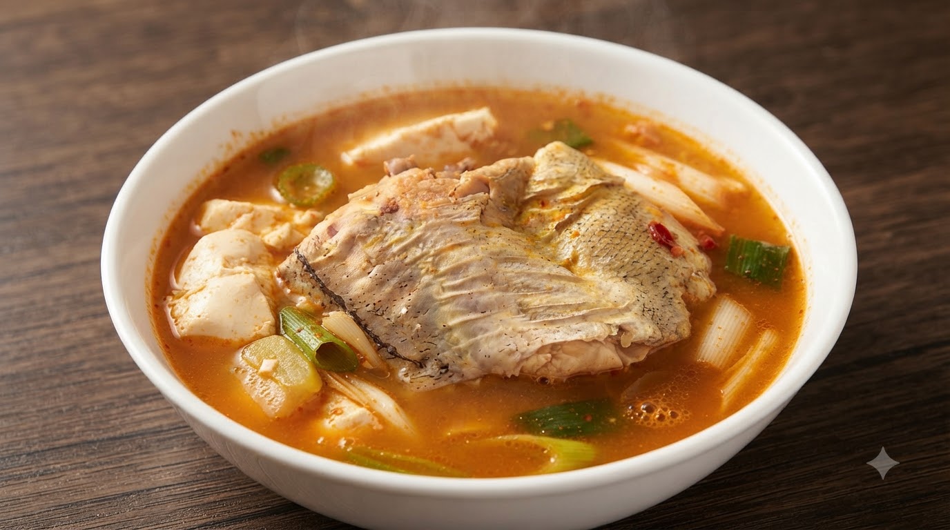 Sopa Picante de Abadejo y Tofu
