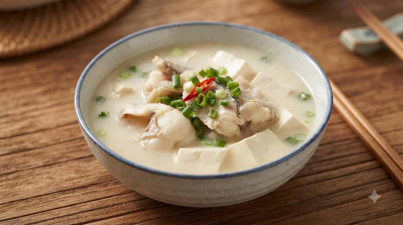 Sopa Clásica de Abadejo y Tofu (Myeongtae Dubu Guk)