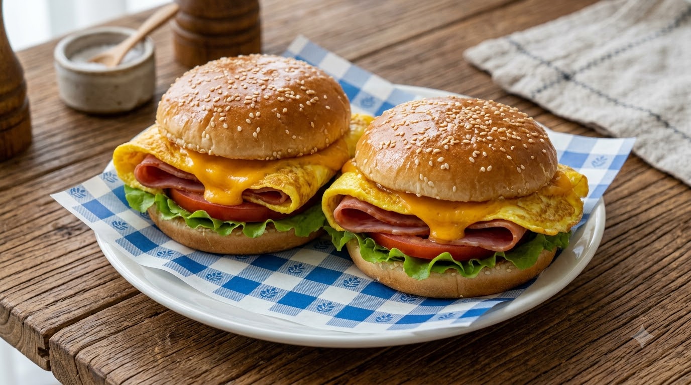 Hamburguesas de Desayuno Flojas para Niños