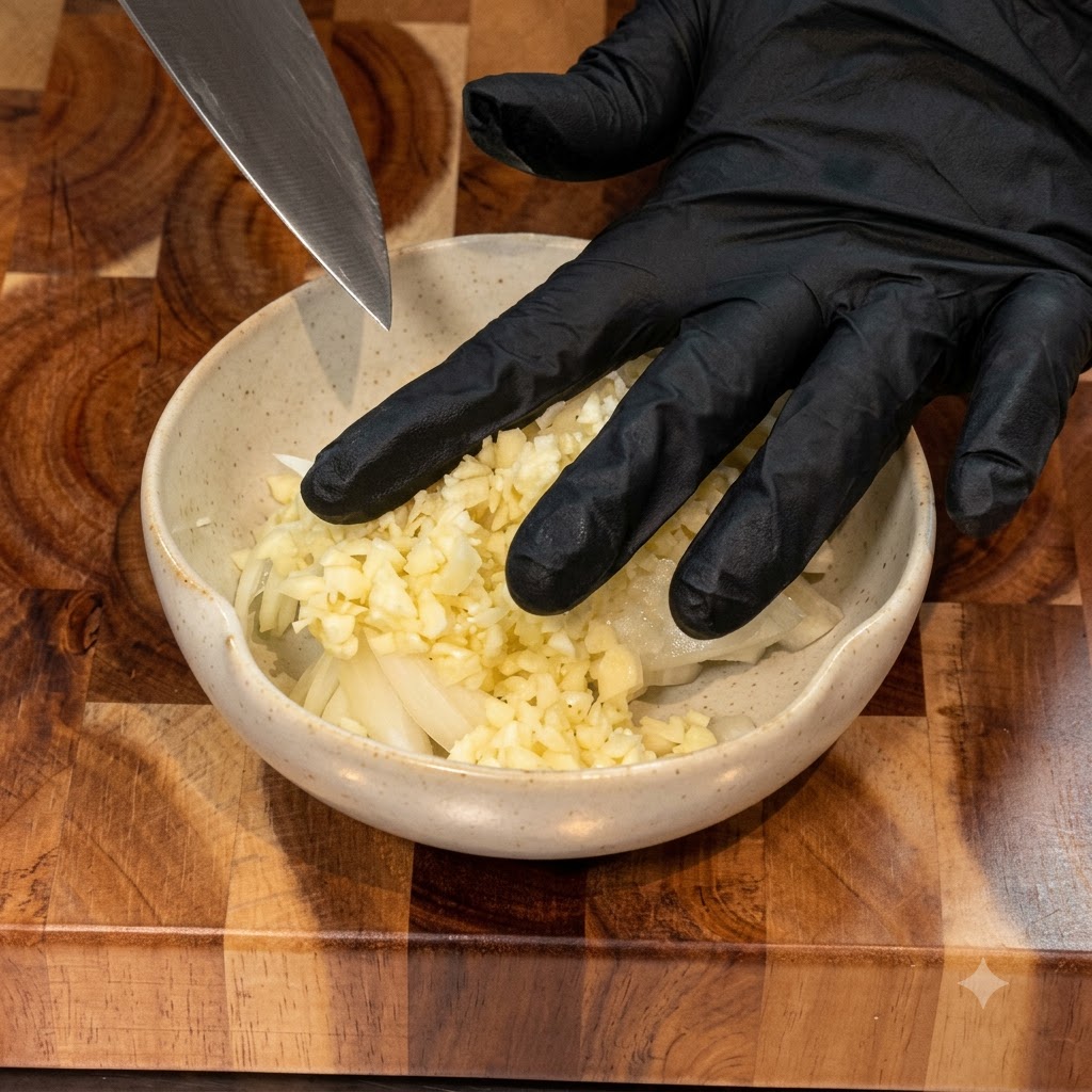 Hebras de pasta siendo sumergidas en una olla con agua hirviendo.
