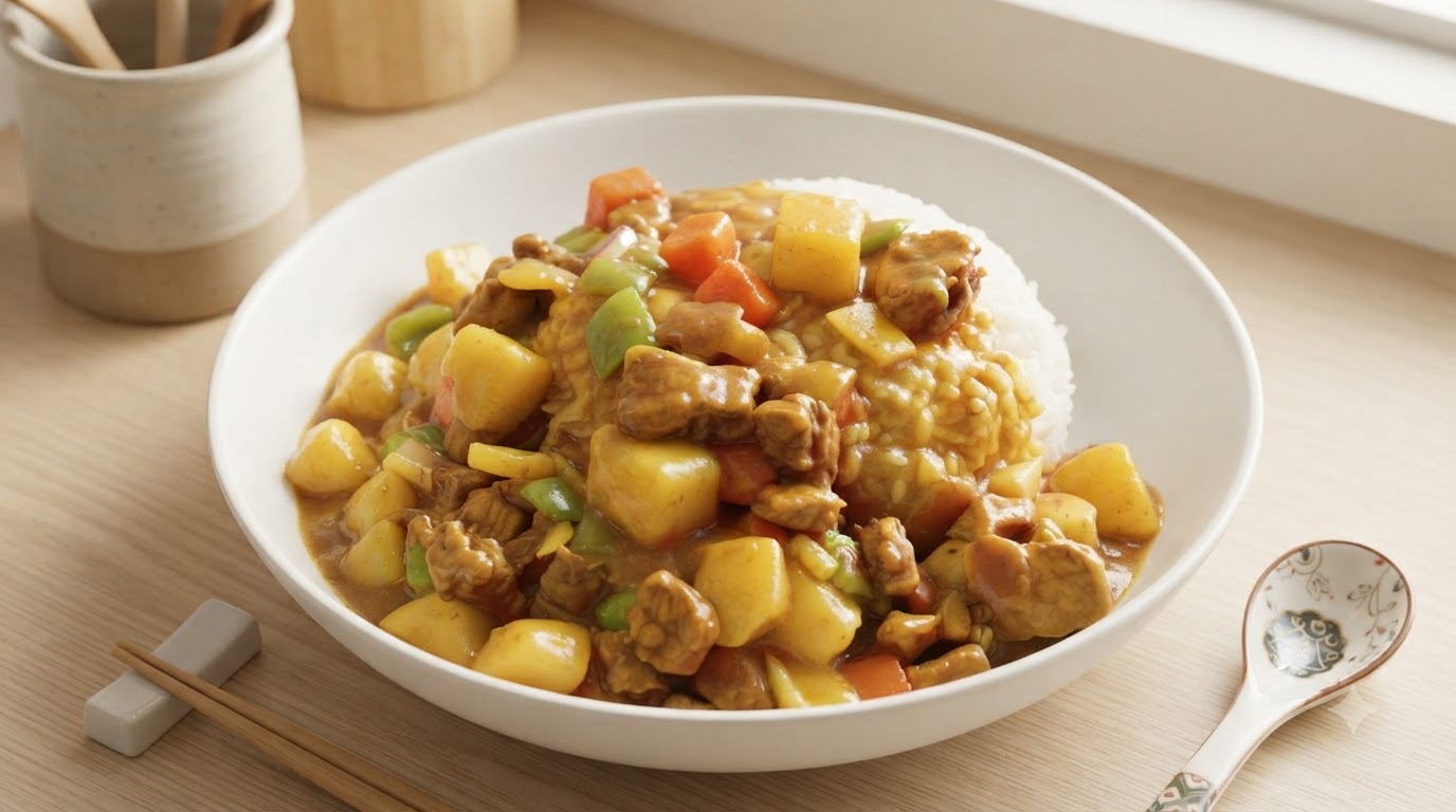 Curry de Cerdo Japonés Estilo Casero