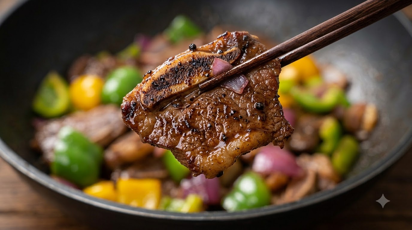 Costillas de Res con Pimienta Negra al Estilo Cantonés