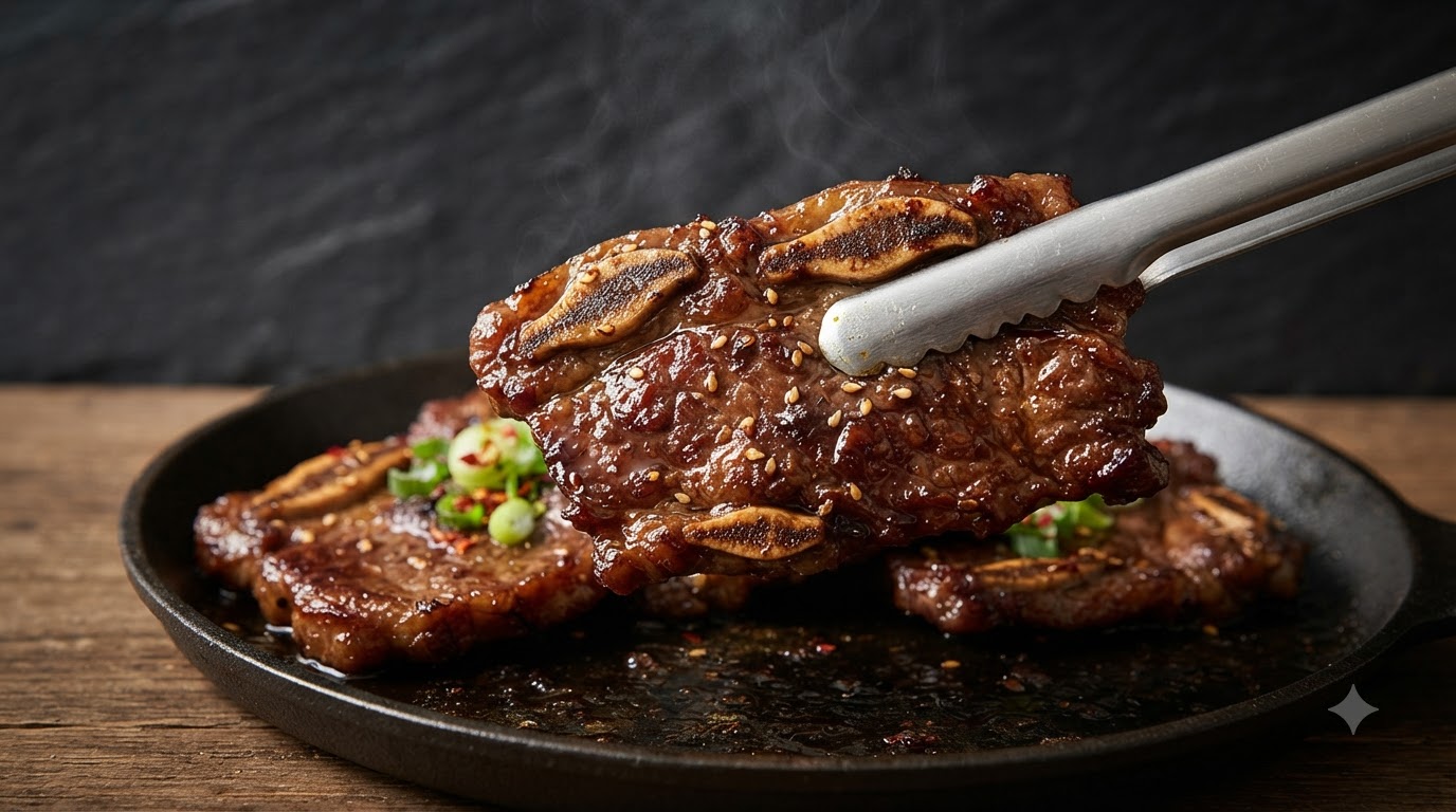 Galbi LA Autentico (Costillas de Res Asadas a la Coreana)